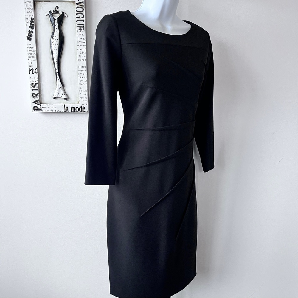 Calvin Klein Women’s Minimalist Scandi Girl Black Midi Dress Size 6 - Picture 4 of 9